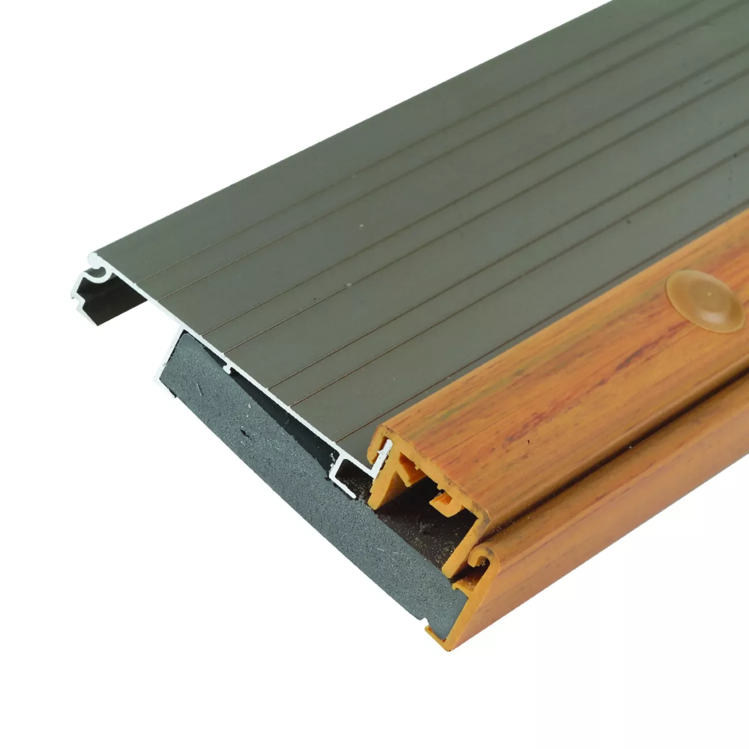 Adjustable 36" L X 4-9/16" W X 1-5/8" H Satin Nickel Thermal Break Threshold