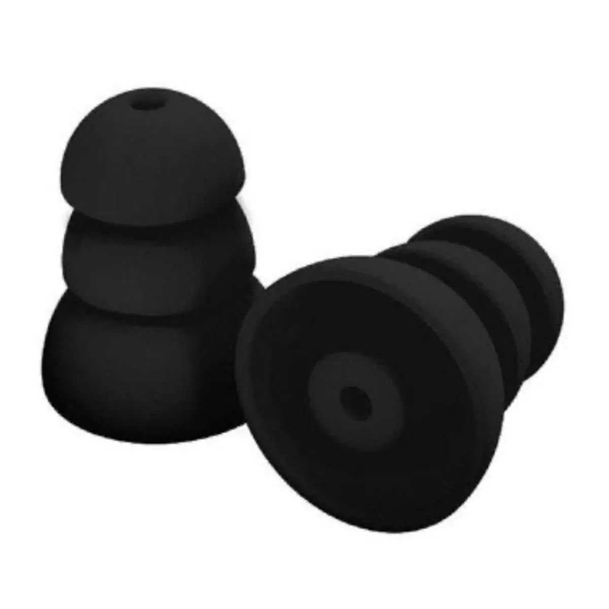 Curien Plugfones 27 NRR Black Replacement Buds 10 Pack