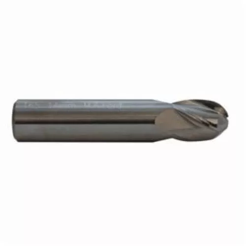 M.A. Ford TuffCut GP 16537500C Ball Nose Center Cutting Stub Length End Mill, 3/8 in Dia Cutter, 5/8 in Length of Cut, 4 Flutes, 3/8 in Dia Shank, 2 in OAL, TiCN Coated