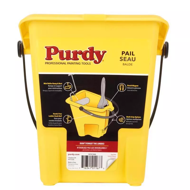 Purdy Pail Yellow 1 Qt Plastic