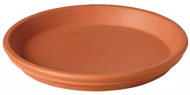 Terra Cotta Clay Saucer, 14-in.